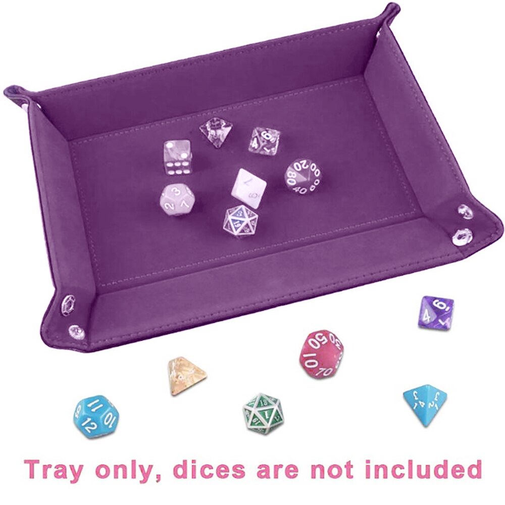 Przenośna składana tacka na kółkach ze skóry PU kwadratowa taca na blać DIY czerwone/niebieskie/zielone/fioletowe tace robić przechowywania