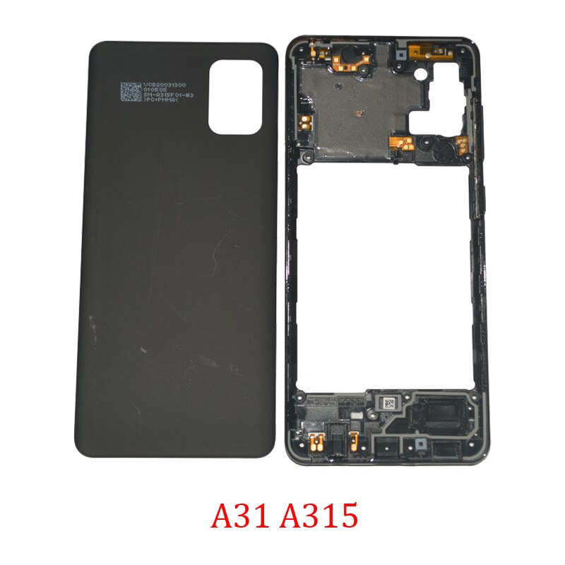 Midden Frame Back Cover Voor Samsung Galaxy A31 A315F A315G A315N A315 Originele Telefoon Behuizing Chassis Met Achterklep panel