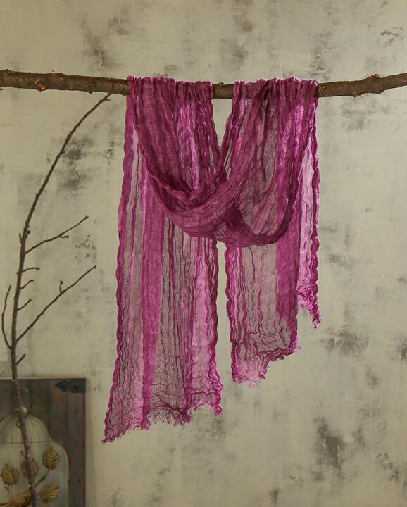 Japansk unisex stil vinter rynke tørklæde rent linned solider farve lange kvinder tørklæder sjal varme mænd tørklæde 60 x 180cm: Farve 5