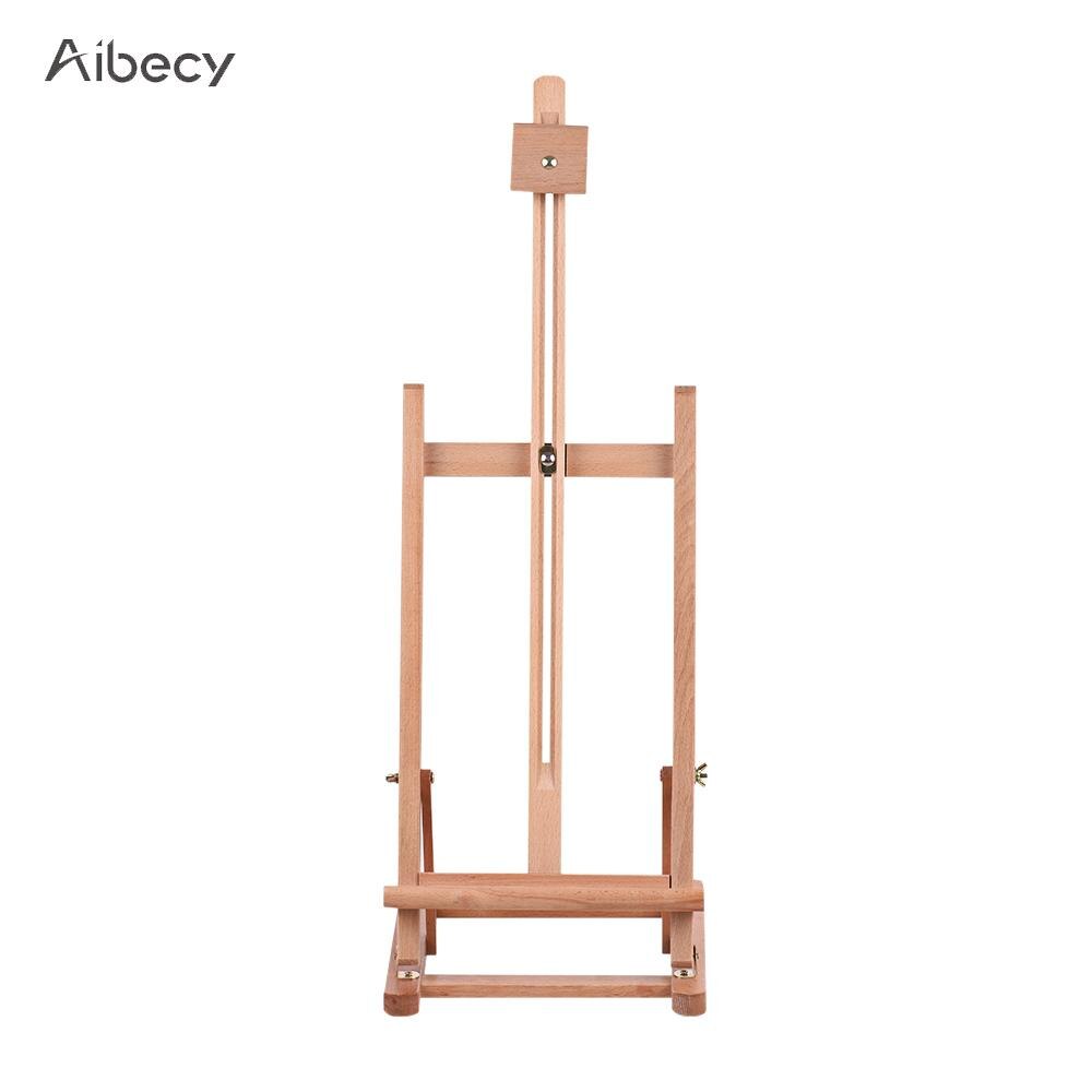Easel for Painting Adjustable Tabletop H-frame Wood Easel Assembled High Art Supplies for Artists Students School