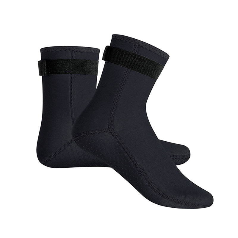 Neoprene Socks - Glued & Stitched Anti-Slip Wetsuit Swim Socks Diving Booties for Beach Water Sports Kids Youth Adult: XS / Brown