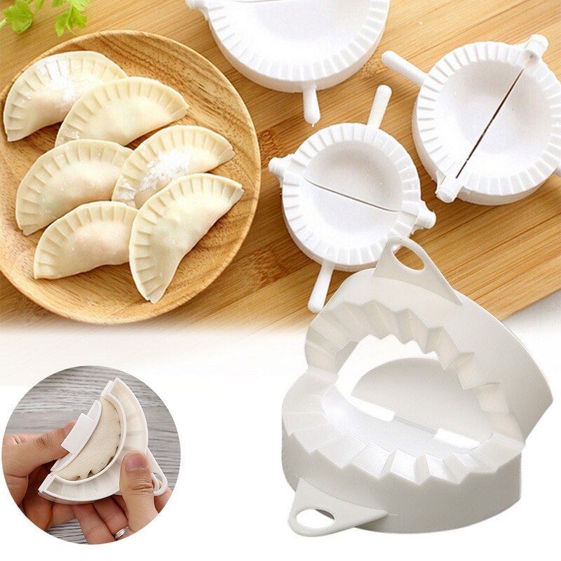 Kitchen Fast Dumpling Molds Plastic Dough Press Dumpling Pie Ravioli Mould Cooking Pastry Household Chinese Food Jiaozi Maker