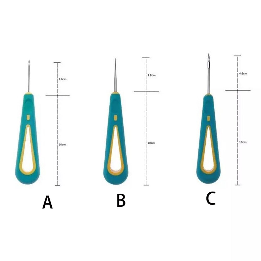 Steel Sticher Sewing Awl Canvas Leather Sewing Shoes Repair Sewing Crochet Awl Hand Stitching Taper Needle Tool Craft #J20