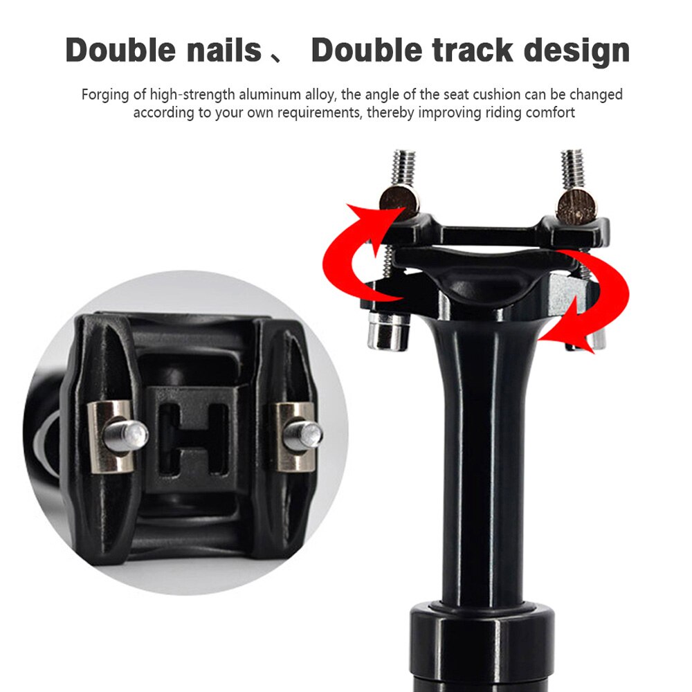 Bike Suspension Telescopic Seatpost 27.2 28.6 30 30.4 30.9 31.6 33.9 Bicycle Shock Absorber Adjustable Seat Post Bike Saddle Rod