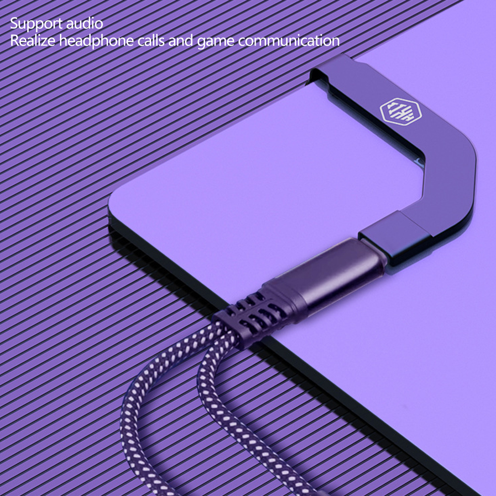 Universele usb-c-connectorconverter, draagbare oplaadpoortadapter, snelladen heeft geen invloed op het gamen (voor usb-c).
