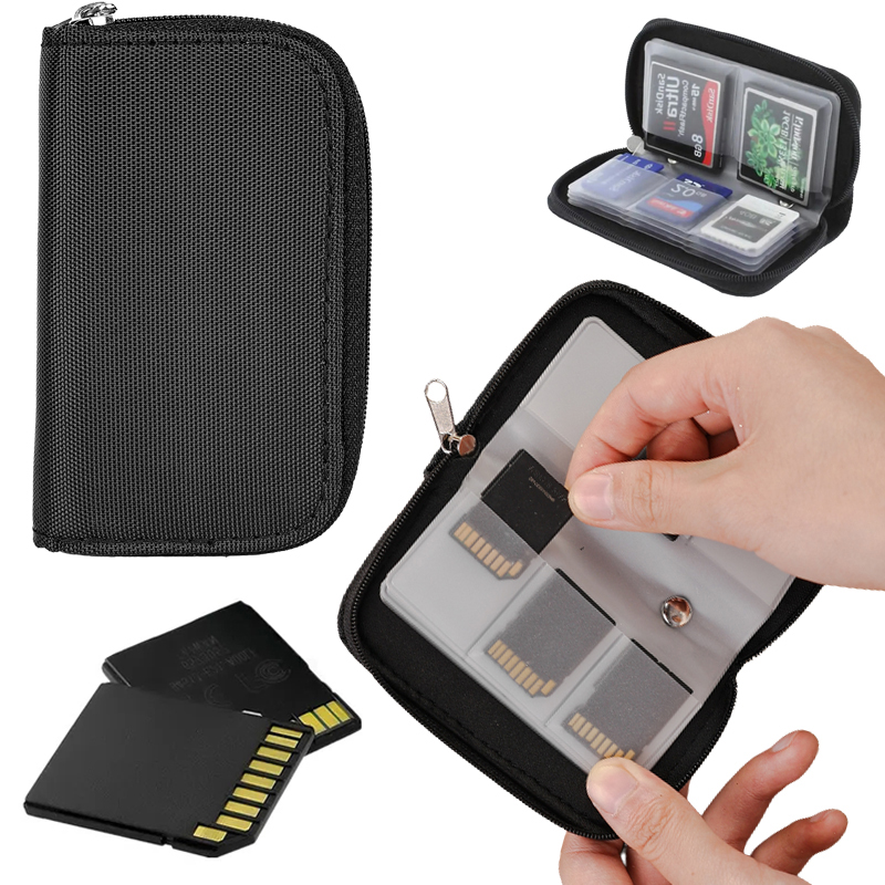 Speicherkartentasche SD-Kartenhalter Hülle Speicherkartenaufbewahrung Brieftasche Kasten für CF/SD/Mikro SD/SDHC/Frau/DS Spielkamera SD-Karten-Aufbewahrungstasche