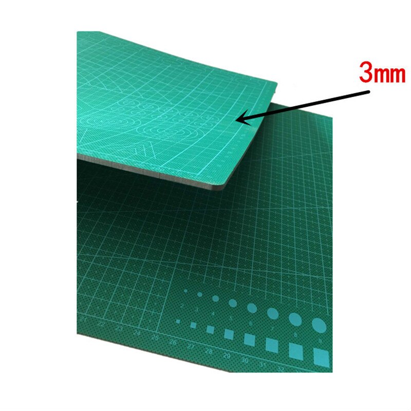 Pvc Cutting Pad A3 A4 Rectangular Grid Line Diy Model Tool Board Pad Tool Fabric Leather Paper Model Self-healing Cutting Board