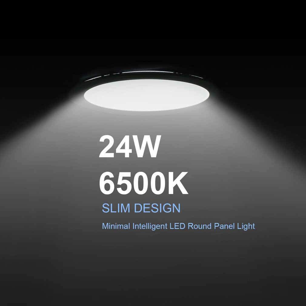 24W Super Bright Ultra-thin LED Panel Light Ceiling Lamps Recessed Light Fixture Kit with LED Driver 275mm Open Hole Round