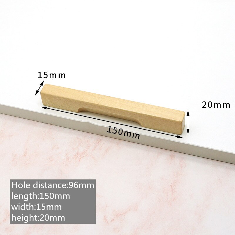 Natural Solid Wood Dresser handles desk drawer knobs and Pulls kitchen Cabinet Door Pulls furniture handle Hardware decoration: A4