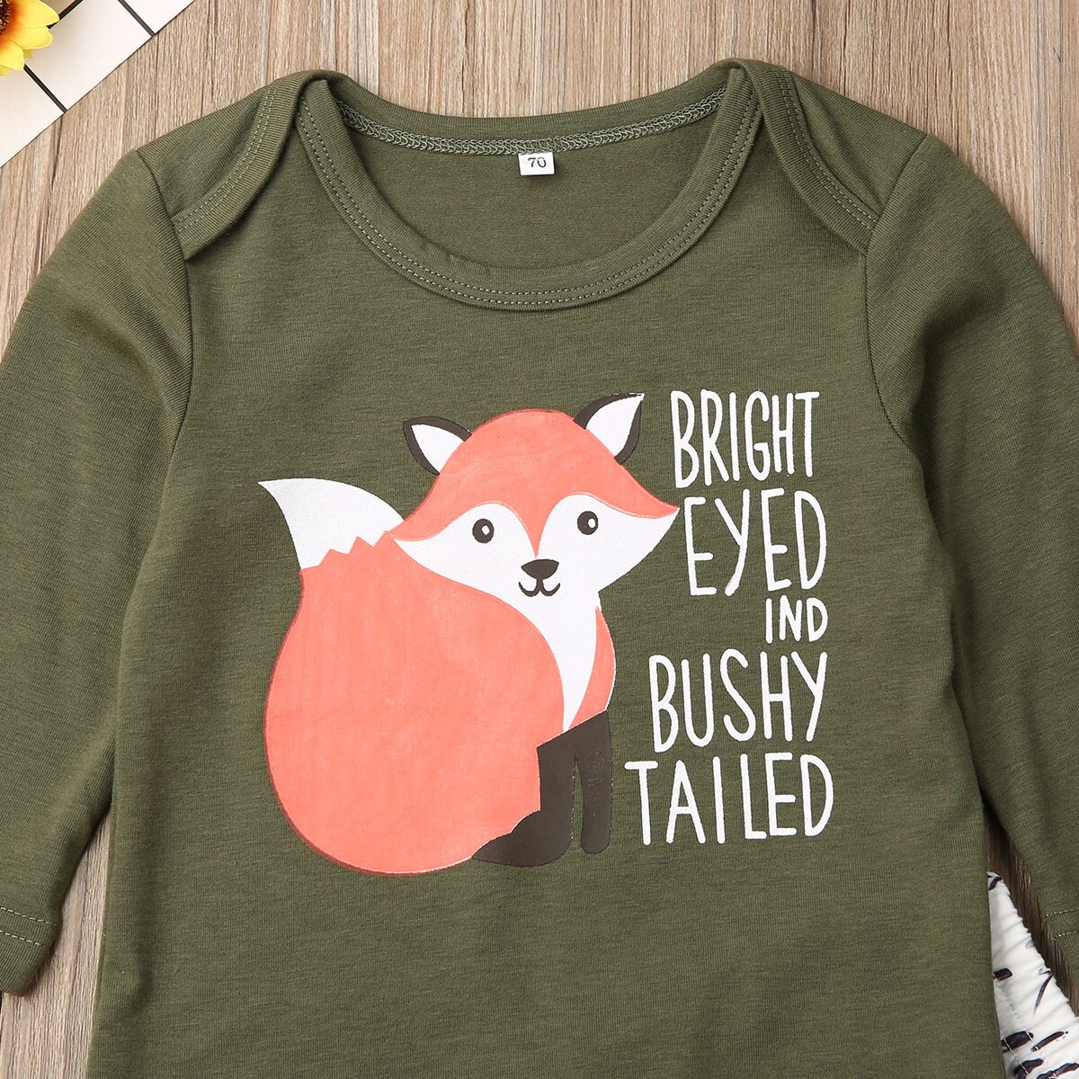 2 st nyfödda småbarn barn bebis pojke flicka höstkläder långärmade rävtröjor t-shirts+byxor byxor 3-24m spädbarnskläder set