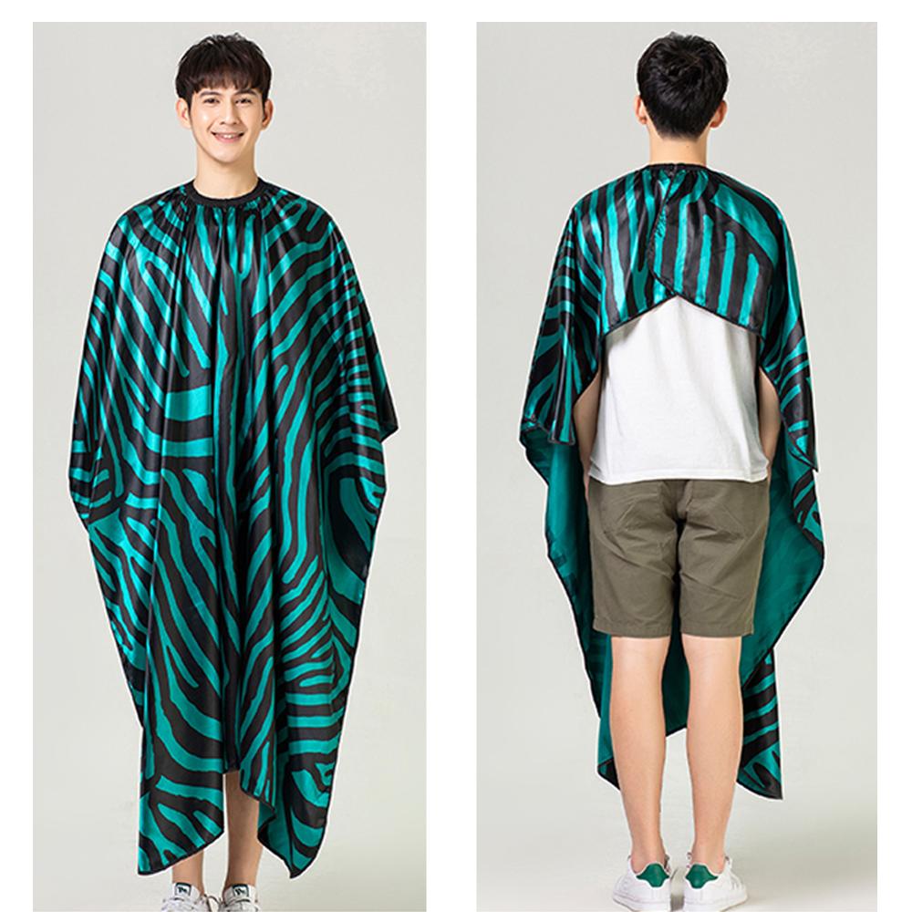 Salon Hairdressing Cape Satin Zebra Leopard Print Hairdresser Haircut Waterproof Cape Barber Styling Cape Apron