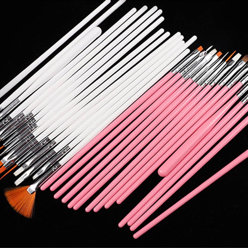 15 stk nail art gel negle tilbehør tegne pen negle værktøjer gel maling penne skønhed populær negle børste 18.5cm