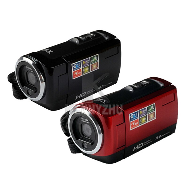 Camcorder CMOS 16MP 2.7" TFT LCD Video Camera 16X Digital Zoom Shockproof DV HD 720P Recorder DVR Red Black