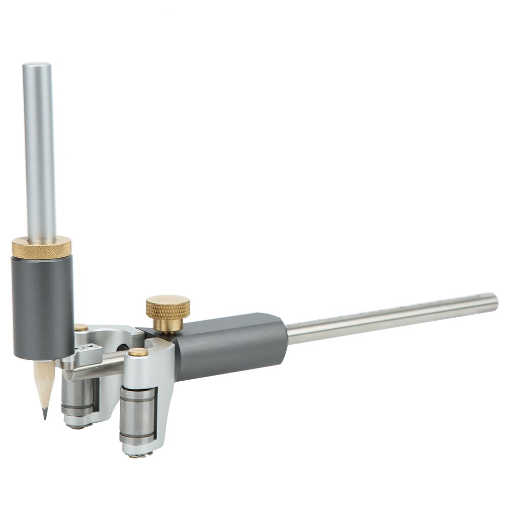 Jauge de traçage pour le travail du bois jauge de traçage 2-en-1 jauge de marquage outils de mesure de ligne multifonctions corps en alliage d'aluminium dureté élevée