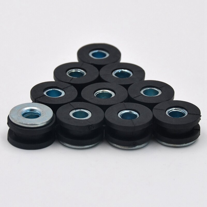 10Pcs Motorcycle Rubber Grommets Bolt Overdrukventiel Kussen Kit Vervanging Accessoires Voor Honda Yamaha Suzuki