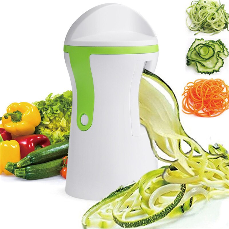 Portable Spiralizer Vegetable Slicer Handheld Spiralizer Peeler Stainless Steel Spiral Slicer for Potatoes Zucchini Spaghetti