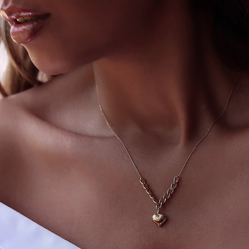 Fish Bone Chain Necklace Women 2022 Handmade Width 6mm Stainless Steel Chain Necklace For Women Jewelry: 7