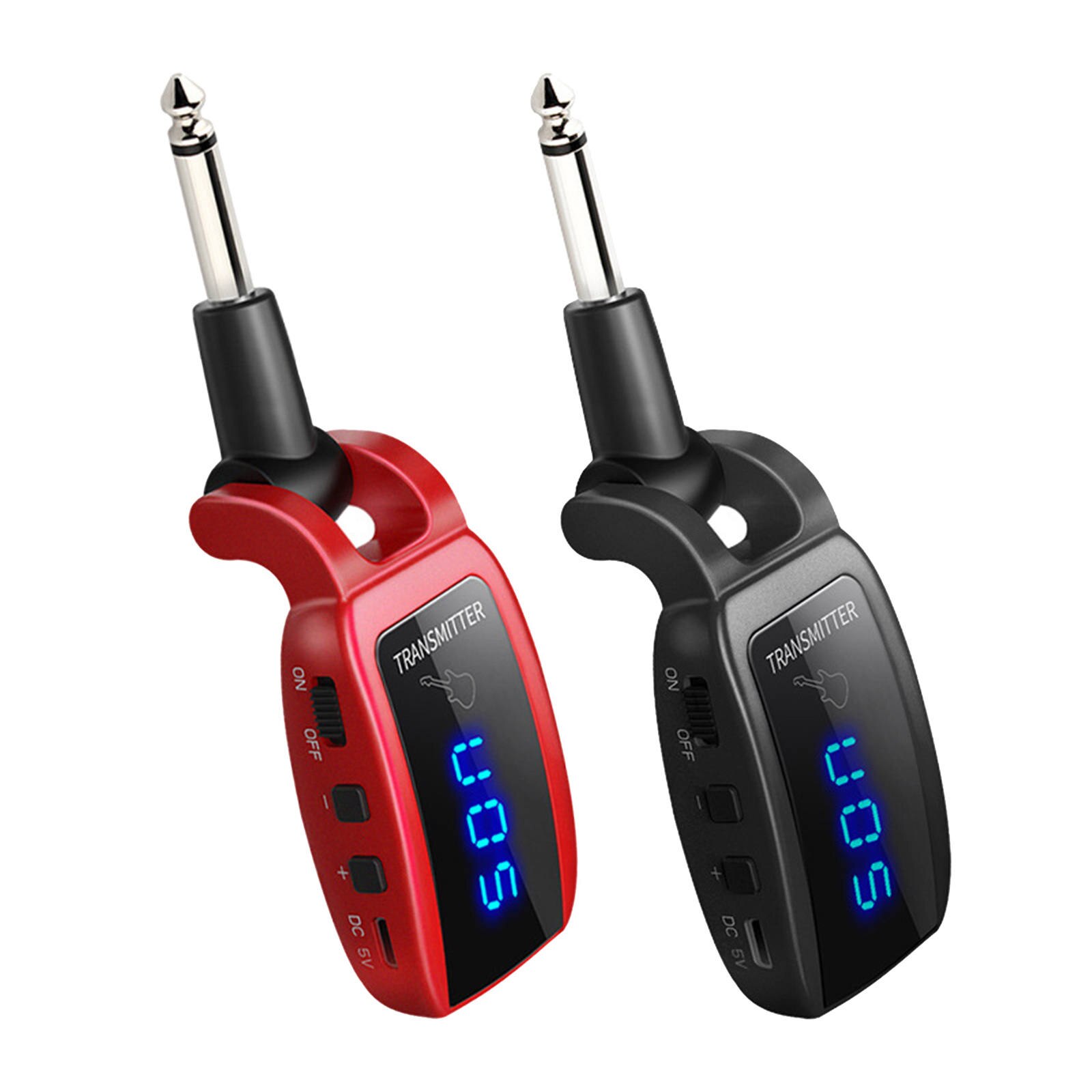 Wireless Guitar System Rechargeable Upgrated LED Screen15 Channels UHF Wireless Guitar Transmitter Receiver For Electric w/ LED