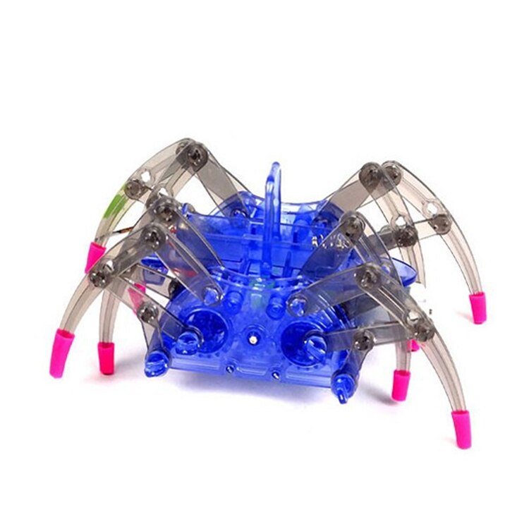 Elektrisk robot edderkop legetøj diy pædagogisk legetøj samler kits til børn jul halloween fødselsdag