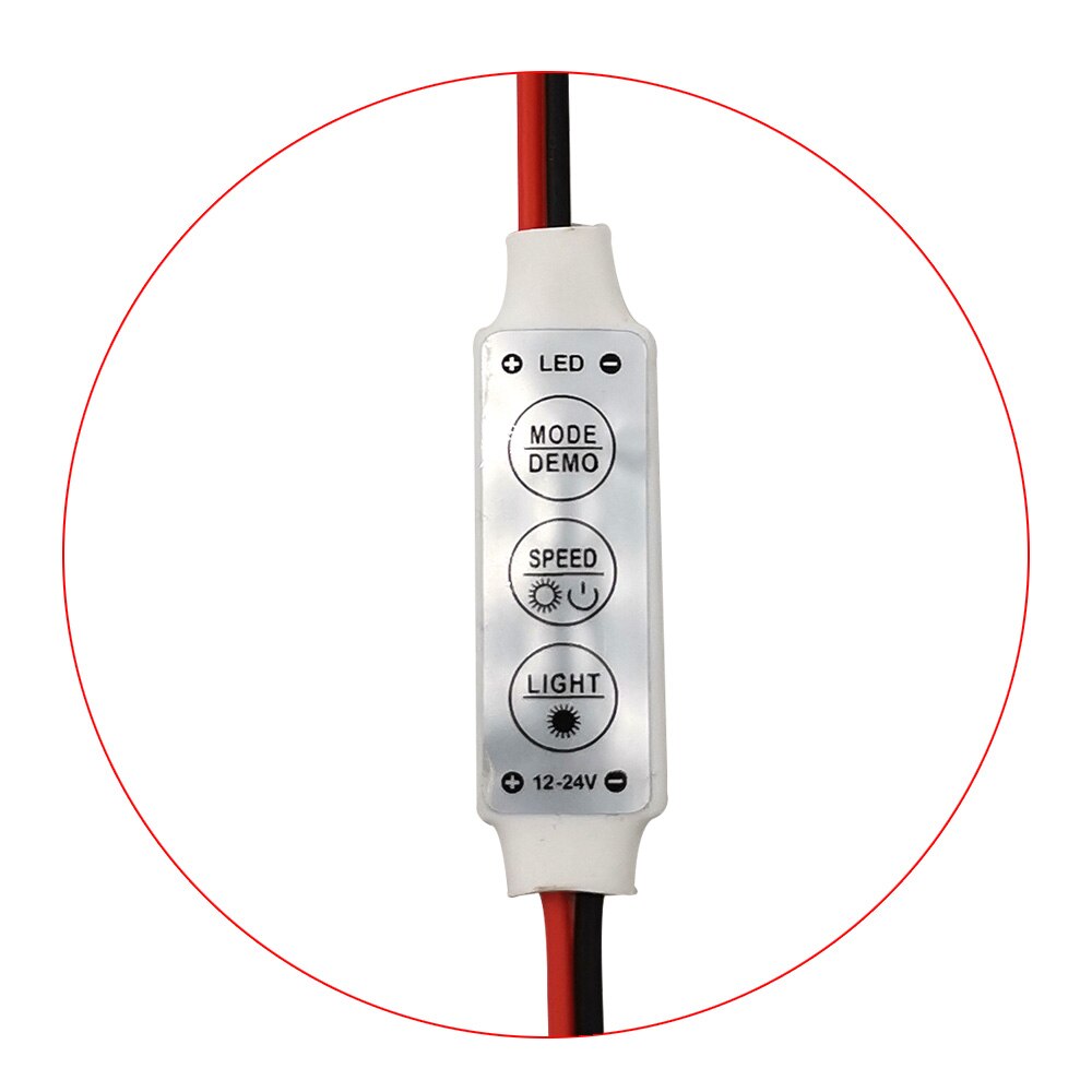 24V 12V Mini 3 Sleutels Een Kleur Led Controller Helderheid Dimmer Voor Led Strip Lamp 3528 5050 led Strips Verlichting Diy