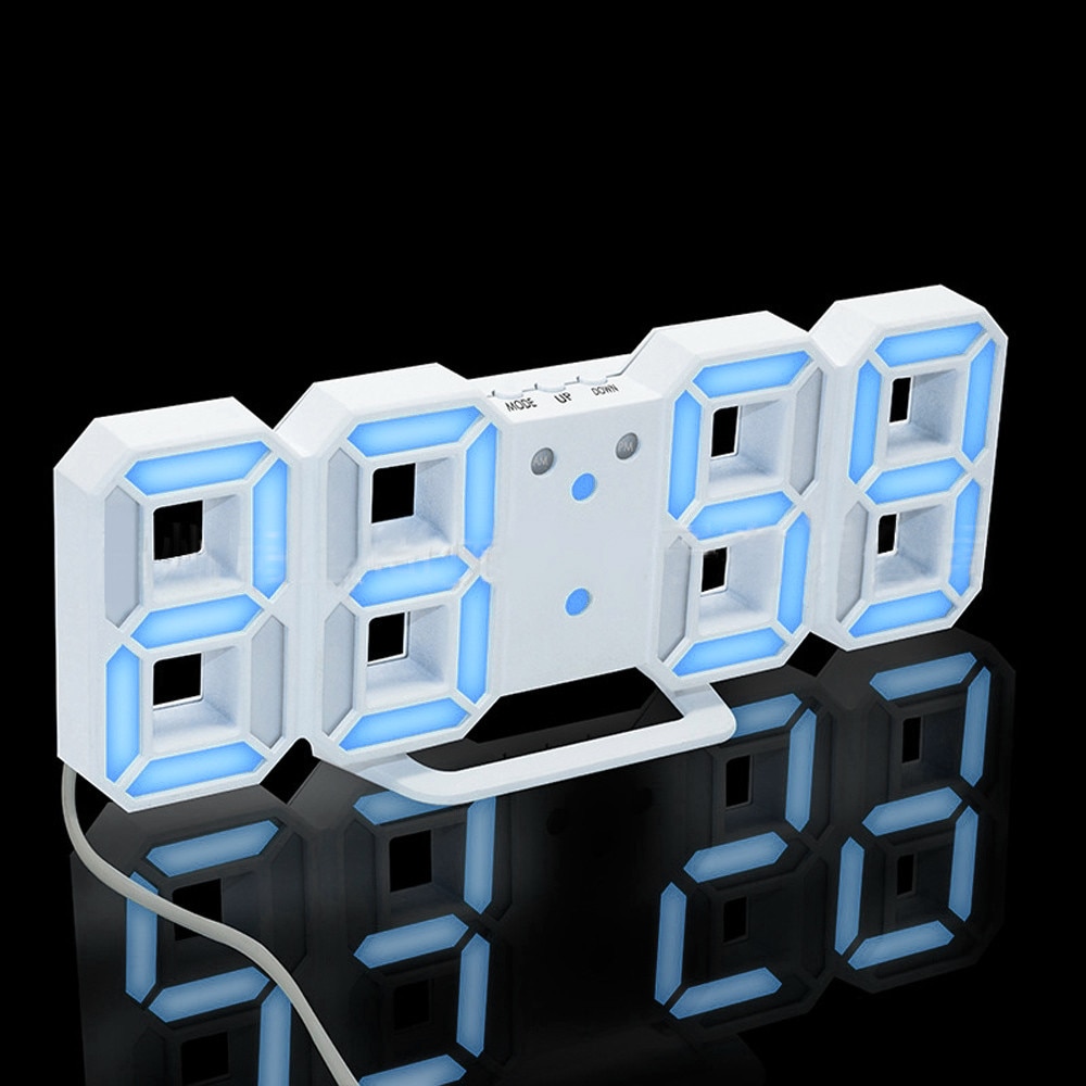 wall clock Modern Digital LED Table Desk Night Wall Clock Living Room 24 or 12 Hour Display wall watch Home digital wall klok11