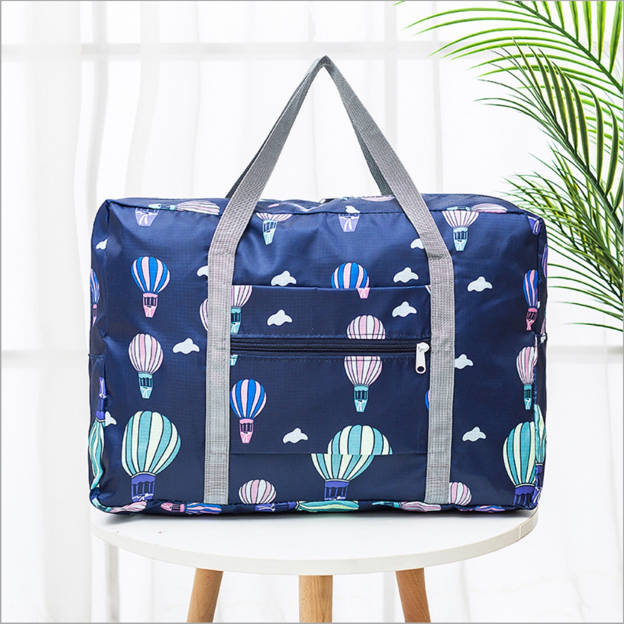 Portable Multi-function Bag Folding Travel Bags Nylon Waterproof Bag Large Capacity Hand Luggage Business Trip Traveling Bags: green