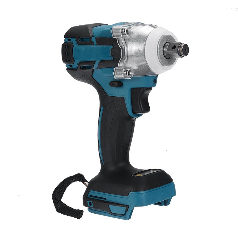 Makita18V Battery 280 N.m Cordless Electric Impact Wrench Motor 1/2 Square Brushless Rechargeable Wrench LED Light Power Tools: Gold