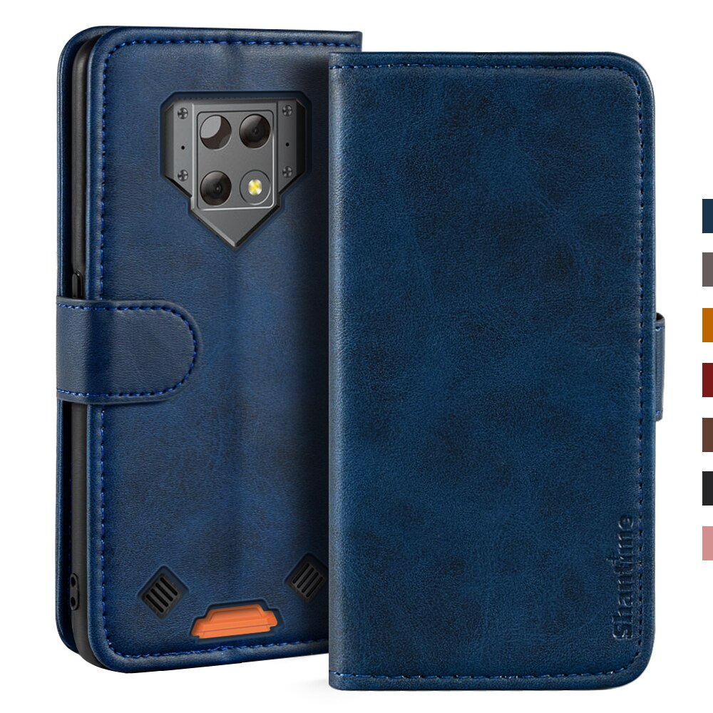 Case For Blackview BV9800 Case Magnetic Wallet Leather Cover For Blackview BV9800 Pro Stand Coque Phone Cases: For Blackview BV9800 / Blue