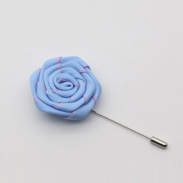 HUISHI Twee Kleur Stof Bloem Broches Revers Pin Mannen Vrouwen Broche Suits Decoratie Reversspeldjes Voor Suits Accessoires 12 Kleur: J 11