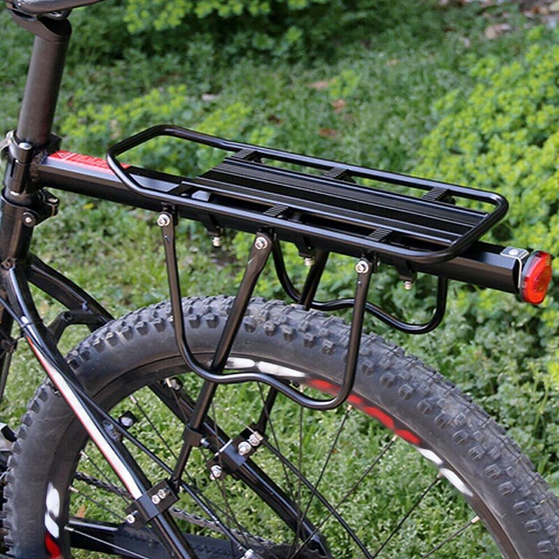 Portapacchi Mountain Bike borsa laterale regolabile Mountain Road Bike portapacchi in lega di alluminio portapacchi accessori MTB