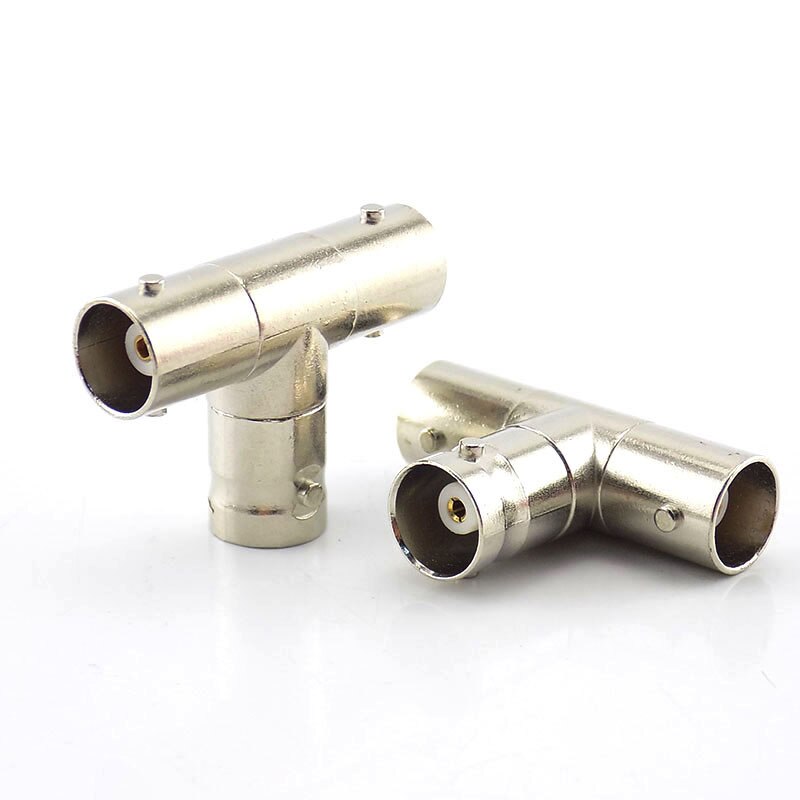 Conector hembra BNC a 2 acopladores hembra BNC, adaptador de enchufe divisor, adaptador de vídeo de 3 vías/monoto A7, 2 uds.