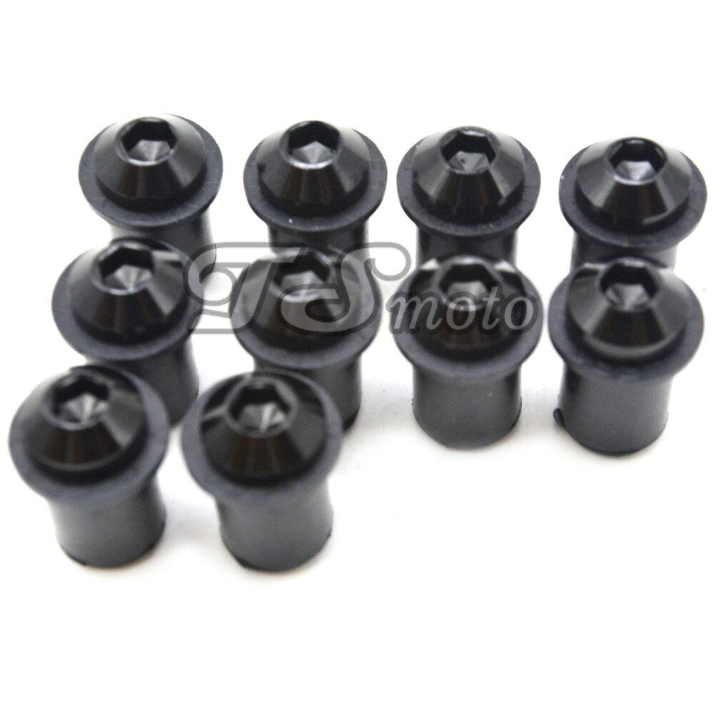 10 pcs motorcycles Accessories CNC Windshield Spike Bolts Screw M5 Nuts For BMW F800R F 800 R F 800R F800 R