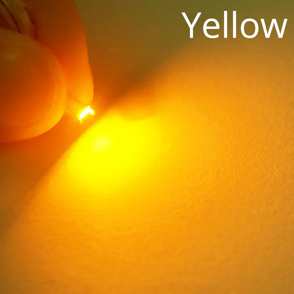 100/200X Chips LED SMD SMT blancos 3014 Cuentas de luz rojas, verdes, azules y amarillas Lámpara de 10-12LM 6000-6500K 1,8 ~ 3,4 V 20MA Diodo emisor Led: YELLOW / 38 W
