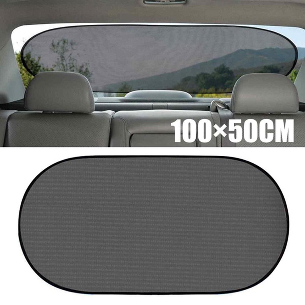 100X50Cm Universele Auto Achterruit Mesh Zonnescherm Zonnescherm Uv Bescherming Cover