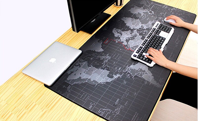 Gaming Muismat Grote Muismat Gamer Grote Muis Mat Computer Mousepad Rubber Wereldkaart Mause Pad Spel Toetsenbord Bureau mat