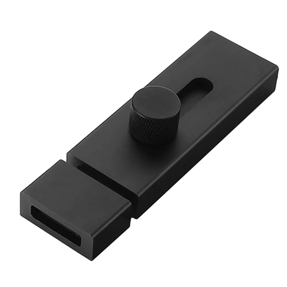 Door Lock Latch Punch-free Door Bolt Sliding Bolts Anti-theft Security Lock Aluminum Alloy Toilet Door Latch Gate Hardware: Orange