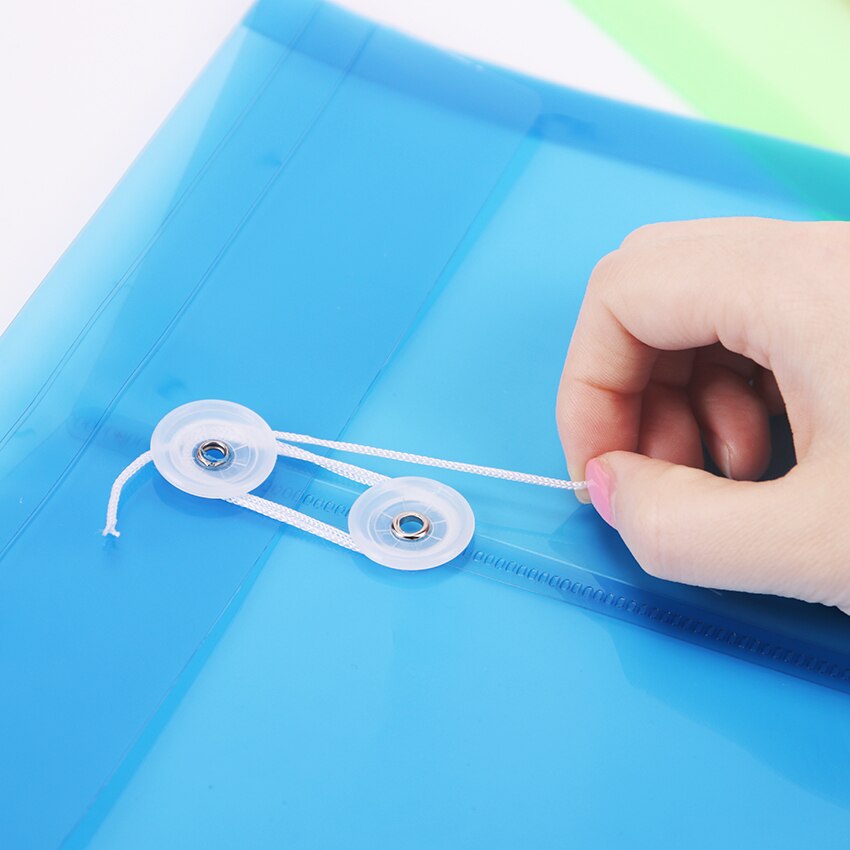 1PC Einfache Feste Farbe Kunststoff transparent A4 Dokument Daten Geschäft Lagerung Datei Tasche Ordner für Papiere Schreibwaren