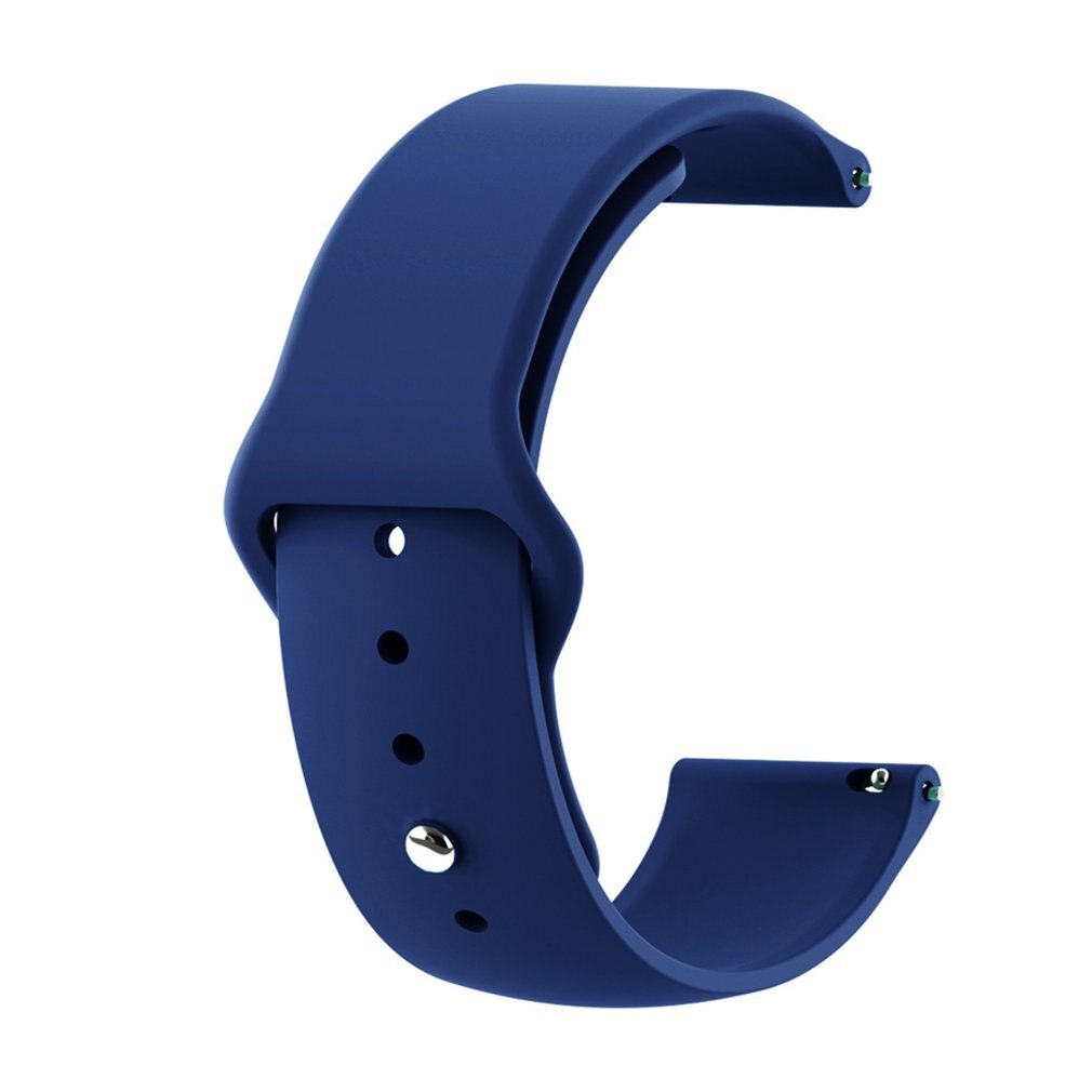 22mm Solid Color Strap Reverse Buckle Silicone Replacement Strap For Haylou Solar LS05 Series: 7