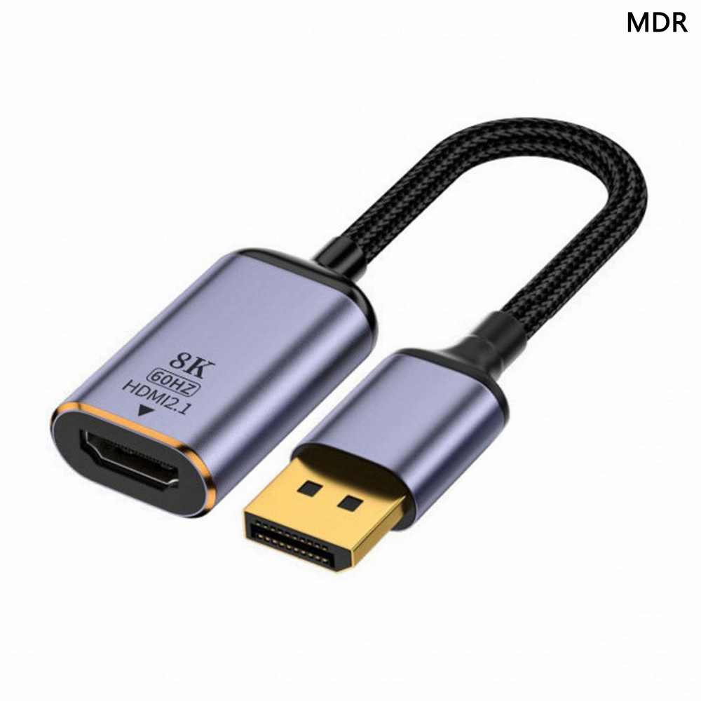 Displayport till hdmi-omvandlare, adapter, displayport 1.4 , källa till hdmi 2.1, 8k , 60hz uhd 4k , dp till hdmi-hane, skärm