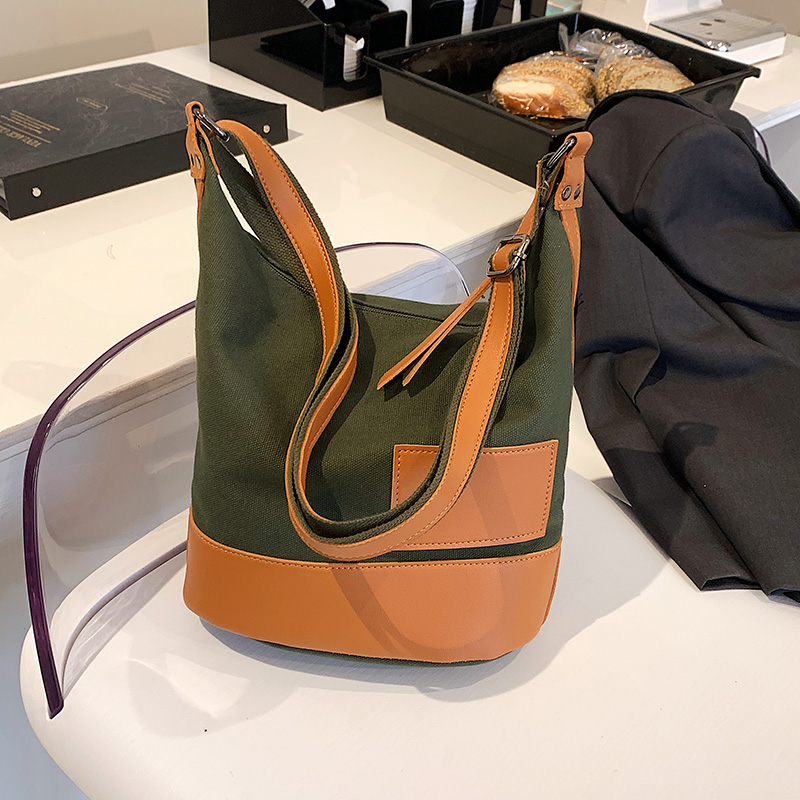 Borse a tracolla in tela da donna borse a tracolla da donna borsa a tracolla New Fashion Casual Designer borsa da donna borsa grande capacità: green