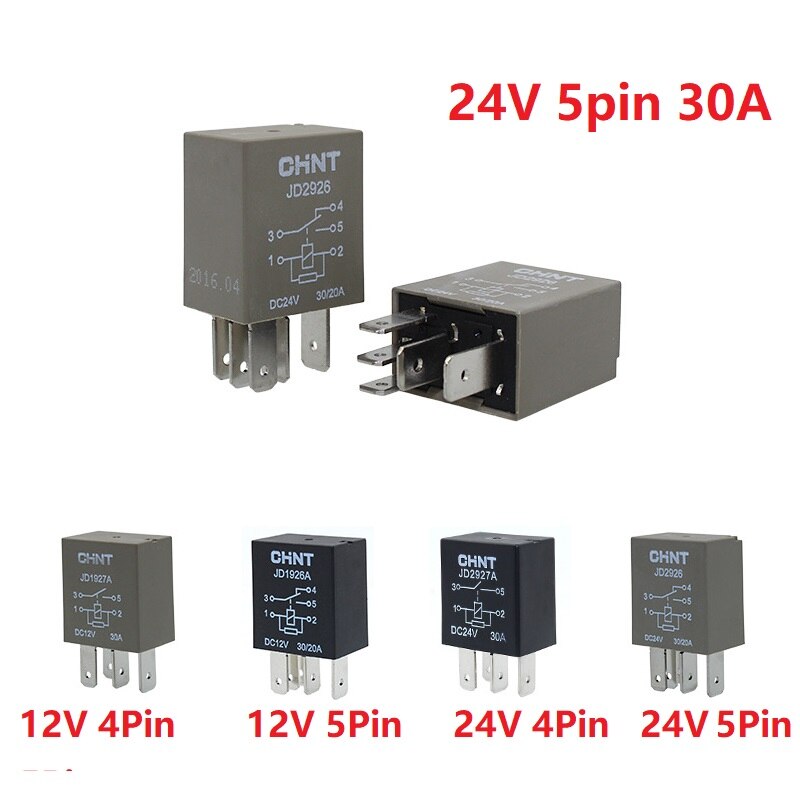 12/24V Relay 4/5Pin 30A 40A Waterproof with Ceramic socket with Lastic socket Relay Car Motorcycle Horn Wire