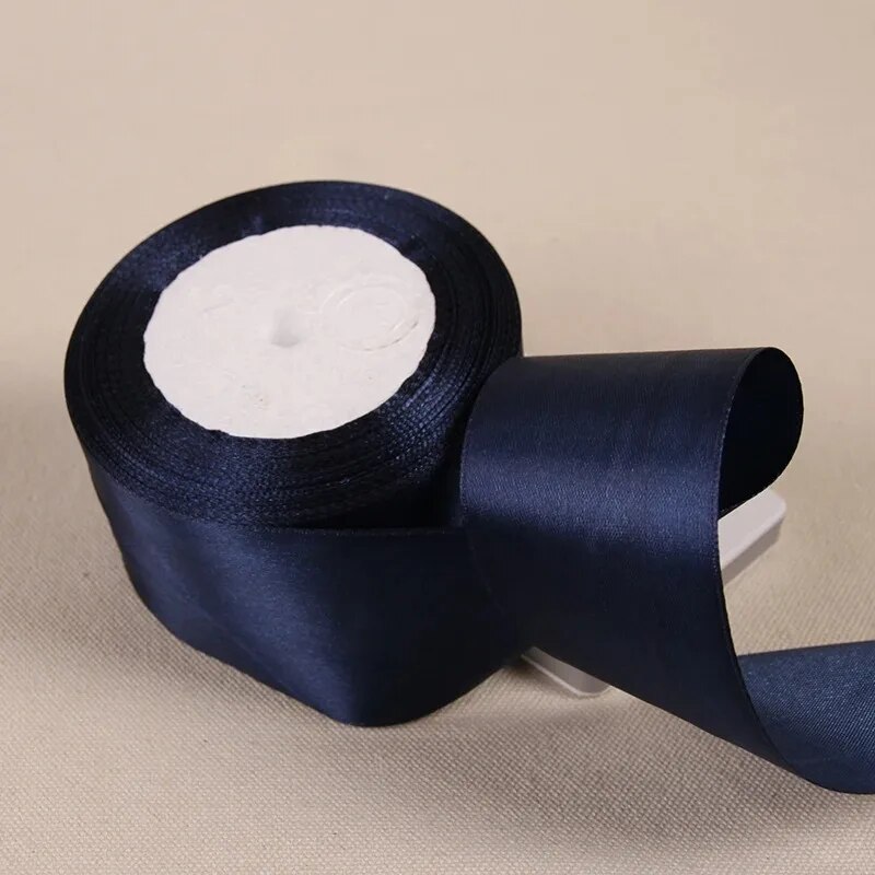 25Yards/Roll 50mm Satin Ribbons Wedding Wrapping Ribbons Bow for DIY Crafts Polyester Christmas Home Decor Accessories Tape