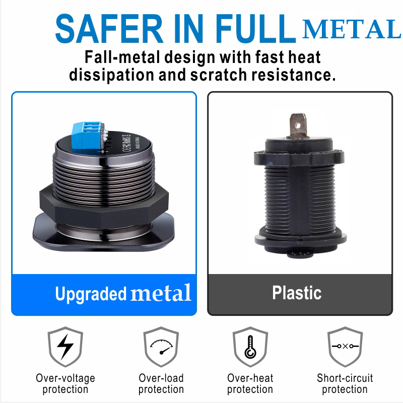 12v 24v ricarica rapida presa usb 3.0 presa 12v automotiva caricatore usb per auto ricarica rapida QC3.0 adattatore presa per auto per barca camper