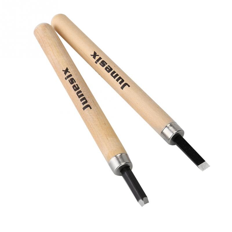 4 st/förpackning träsnideri kniv manuell skärpning gummistämpel knivar snideri verktyg set grundläggande detaljerad snideri träarbetare skåror: 3