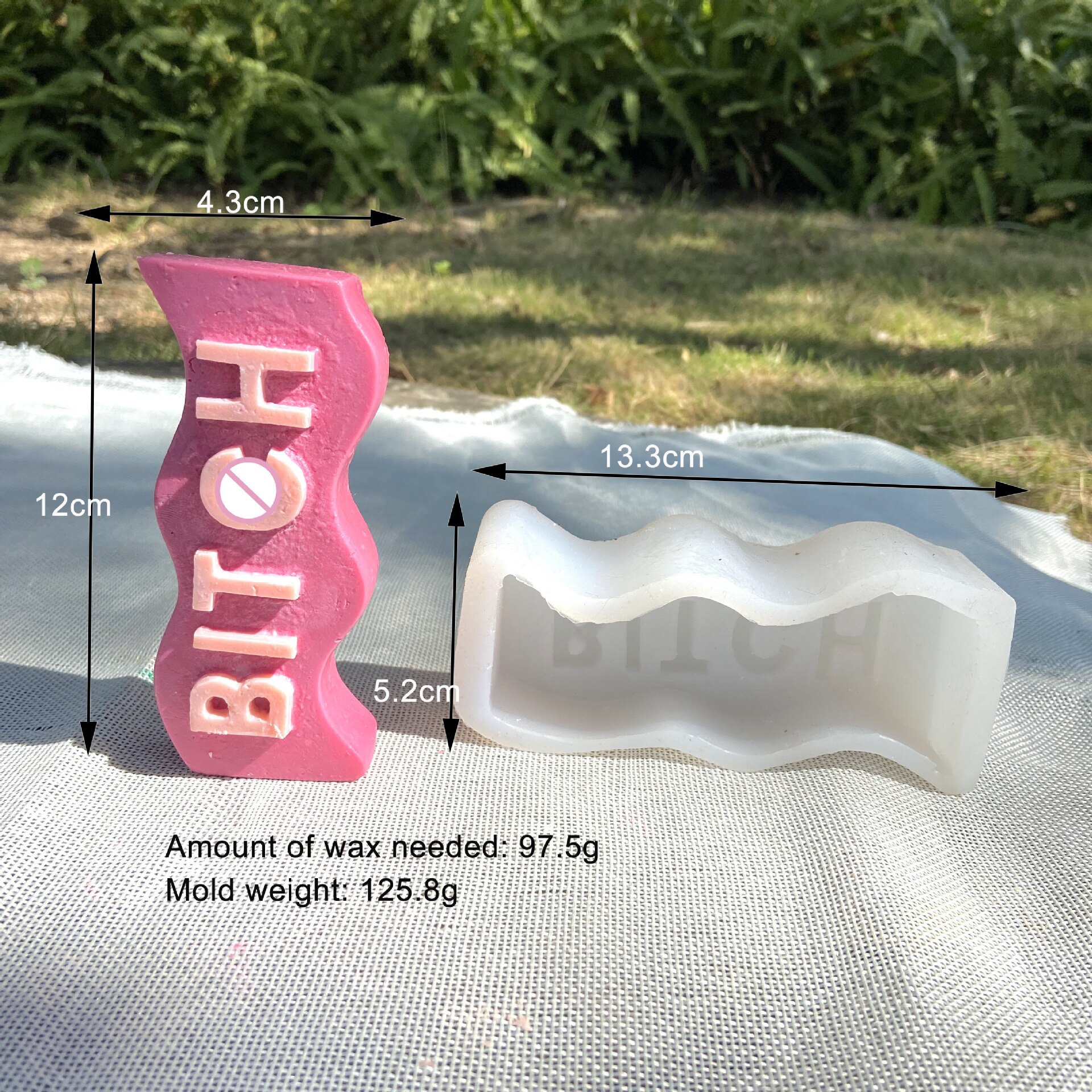 Molde de silicona con letras 3D para fabricación de velas, molde hecho a mano de resina para jabón, cubo de hielo, decoración para en casa, Kit de fabricación de velas de: B