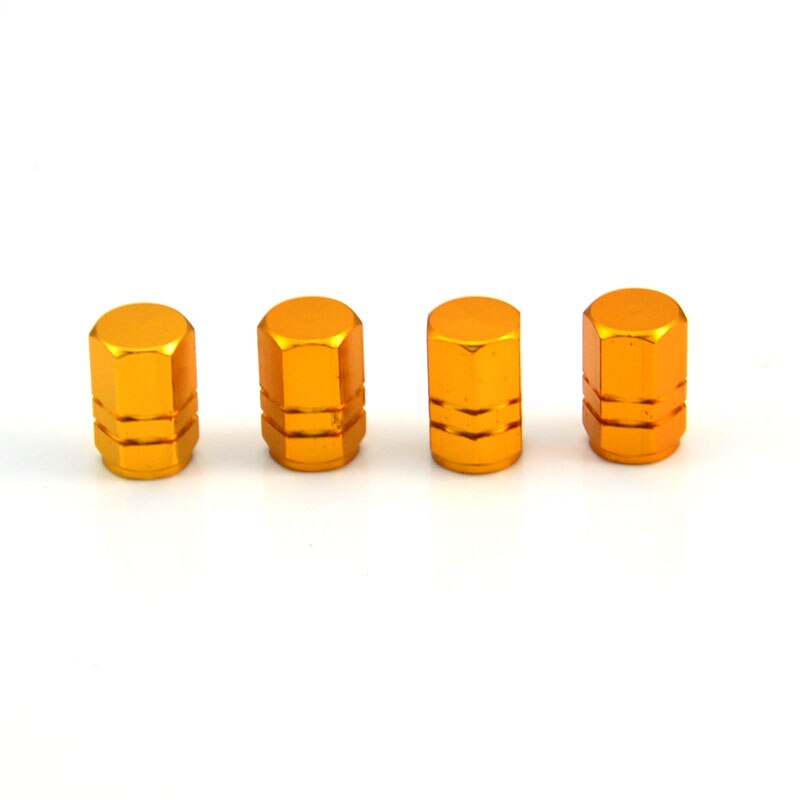 4PCS Aluminum Car Wheel Tires Valve Caps Car Accessories For Tyre Stem Air Caps For Car Tire Screw Dust Cover Airtight TXTB1: gold