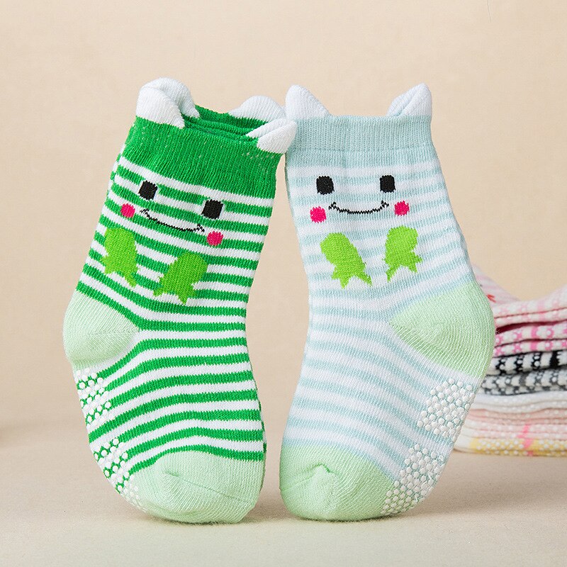 Herfst Lente Katoenen Baby antislip Kinderen Cartoon Meisje Jongen Sokken 2 paar = 4pc = lotCharacter unisex: 2 / 24M