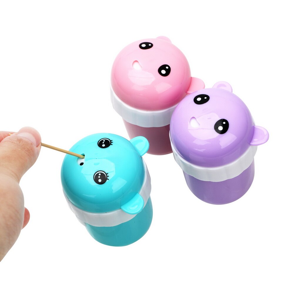 HILIFE Toothpick Storage Box Expression Toothpick Jar Rotate Simple Style Toothpick Holder