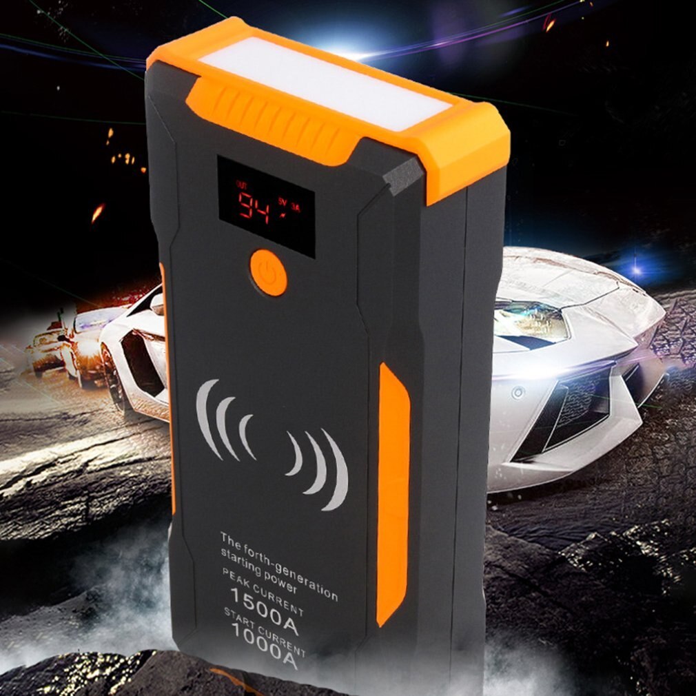 1 PC Portable Jump Starter and Wireless Charger Auto Battery Booster Battery Chargers practical durable