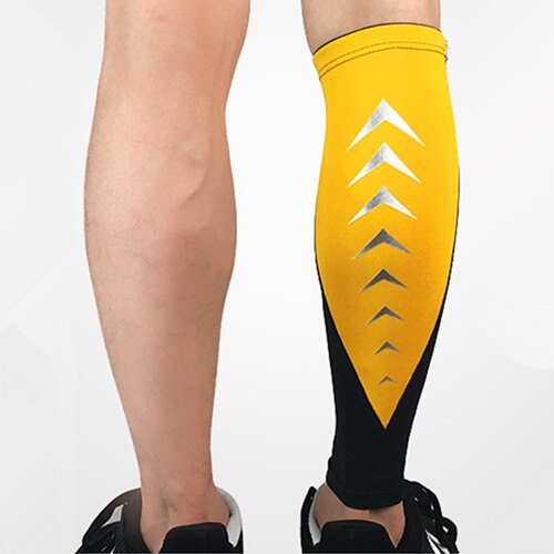 1 paar Compressie Outdoor Running Scheenbeschermers Ademend Basketbal Kalf Mouwen Fietsen Voetbal Sokken Sport Veiligheid Protector: C4 / XL
